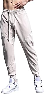 Pantalones largos de color liso para hombre, pantalones Tether, pantalones deportivos de ocio para calle, pantalones de lluvia para hombre, color azul