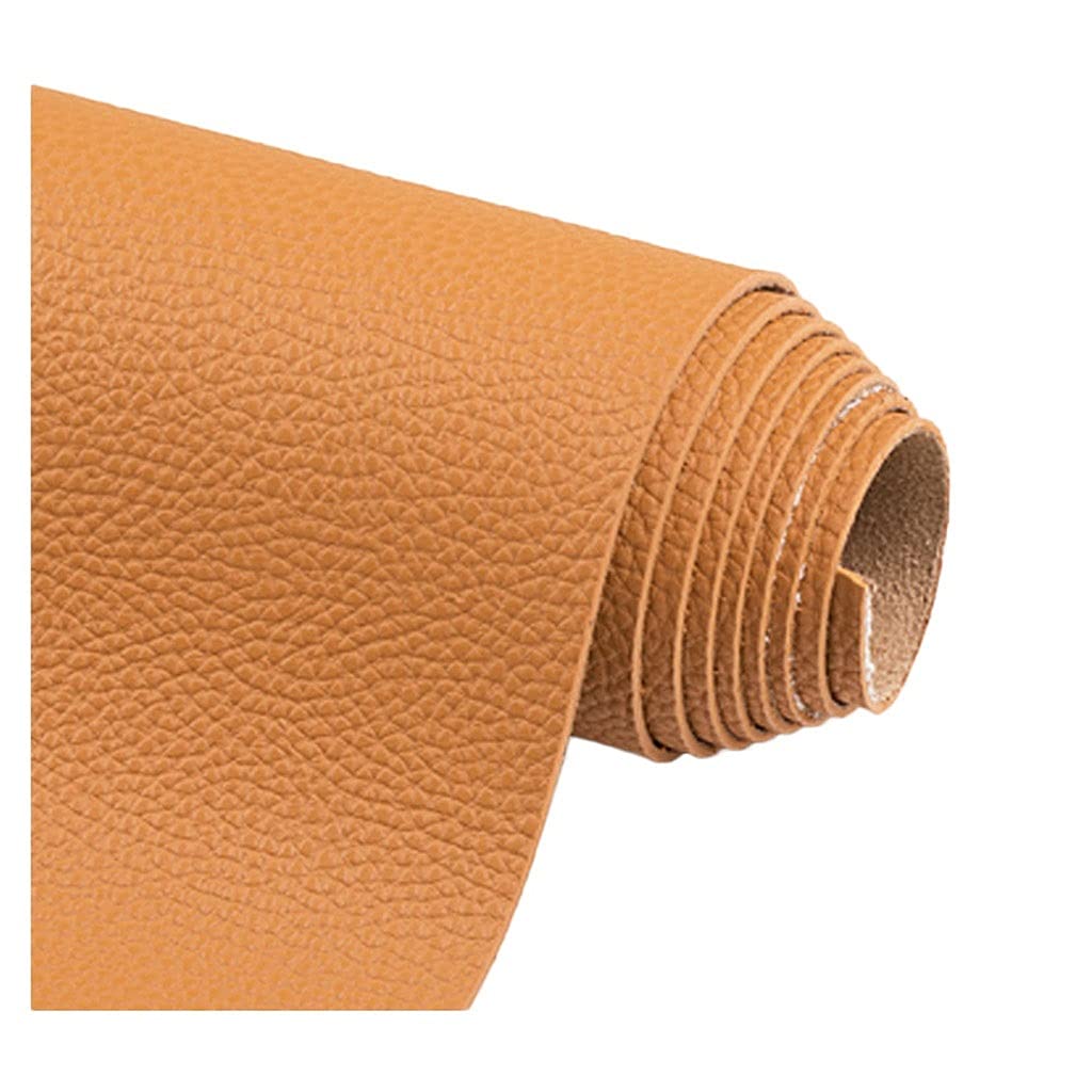 Tissu cuir écologique jaune pour rénover vos chaises de cuisine et créer vos sacs à main - 8