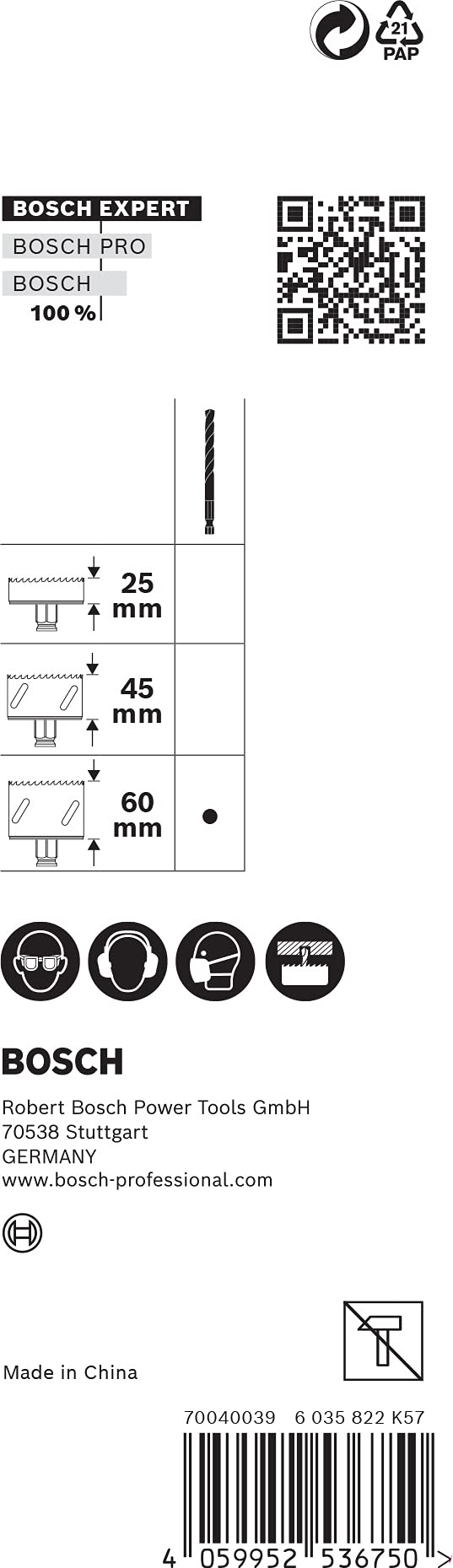 Système D’aide Au Centrage Bosch Professional Pour Scies Trépan – Quick Change, Compatible Power Change Plus