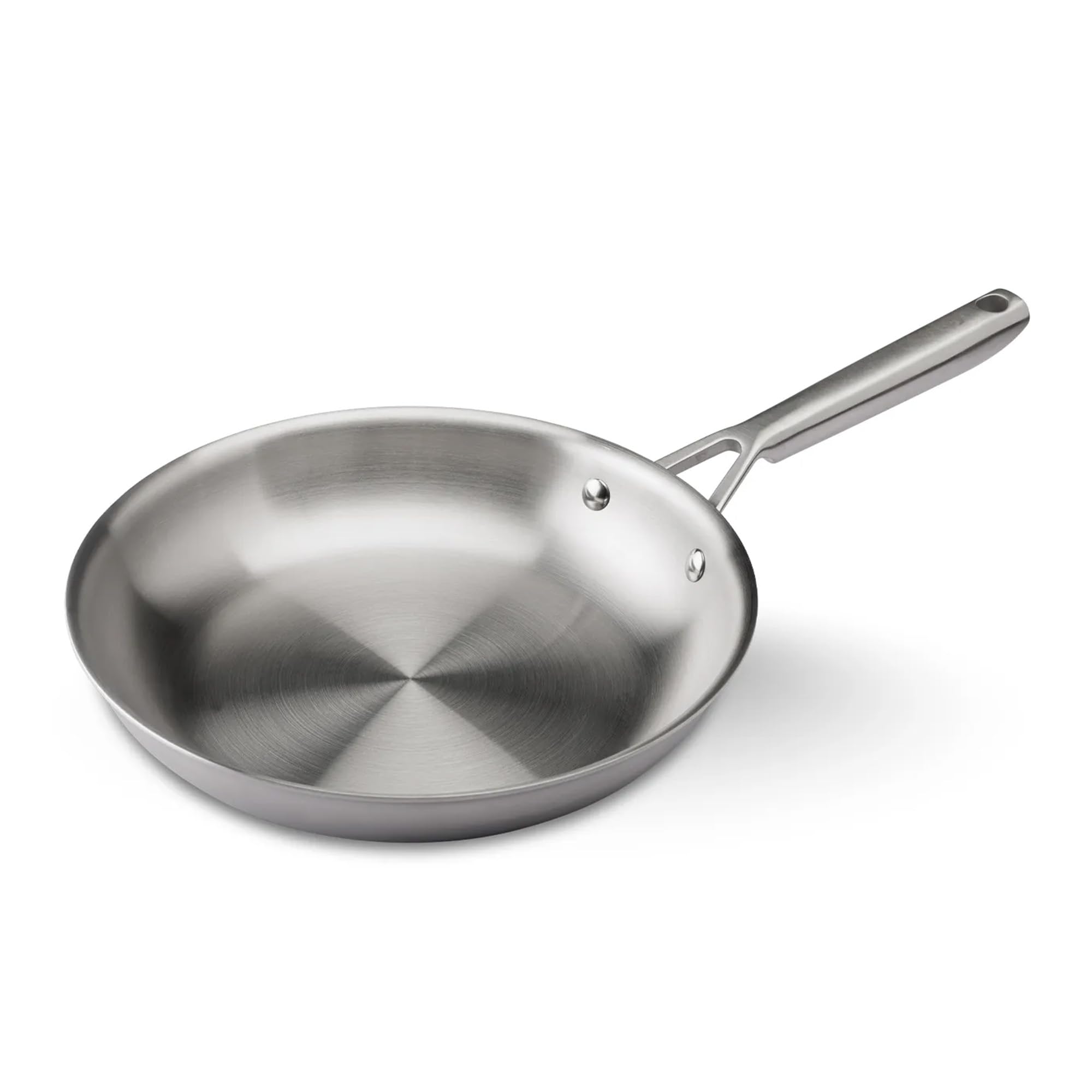 Castey - Sartén de Trimetal Malmö, Modelo M-S28, Tamaño 28 cm, Tricapa de Acero Inoxidable, Base Full Induction, Apta para Todas las Cocinas
