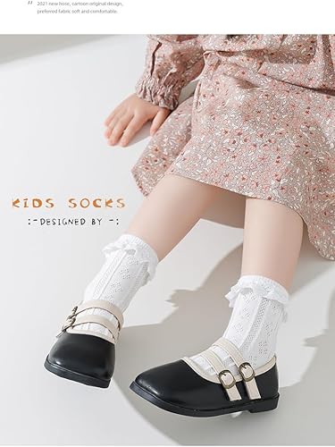 Miniatura 3 de Calcetines de encaje con volantes para recién nacidos, para niñas pequeñas