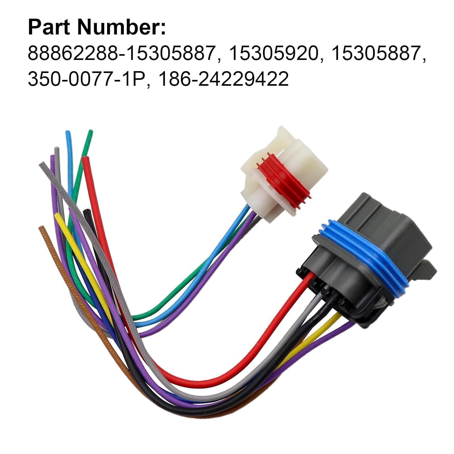 SecosAutoparts 4l60e 4L80e 65e Neutral Safety Switch, Pigtails Switch Connectors 7 & 4 Wire, Fit for GM 1995-2004, 4-Speed Automatic Transmission, 88862288 15305920 15305887 350-0077-1P 186-24229422