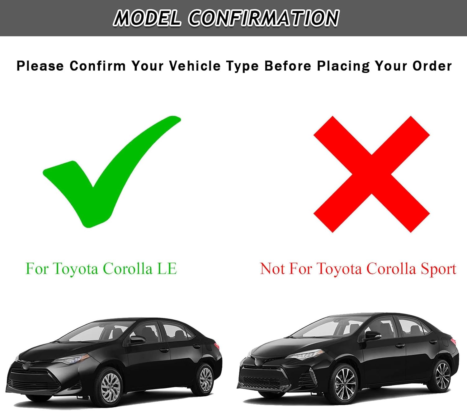 Bewild Front Bumper Upper & Lower Grille + Support Retainer Brackets + Foglights Cover Fit For 2017 2018 2019 Toyota Corolla L LE XLE CE Sedan Front Grille Assembly Replacement