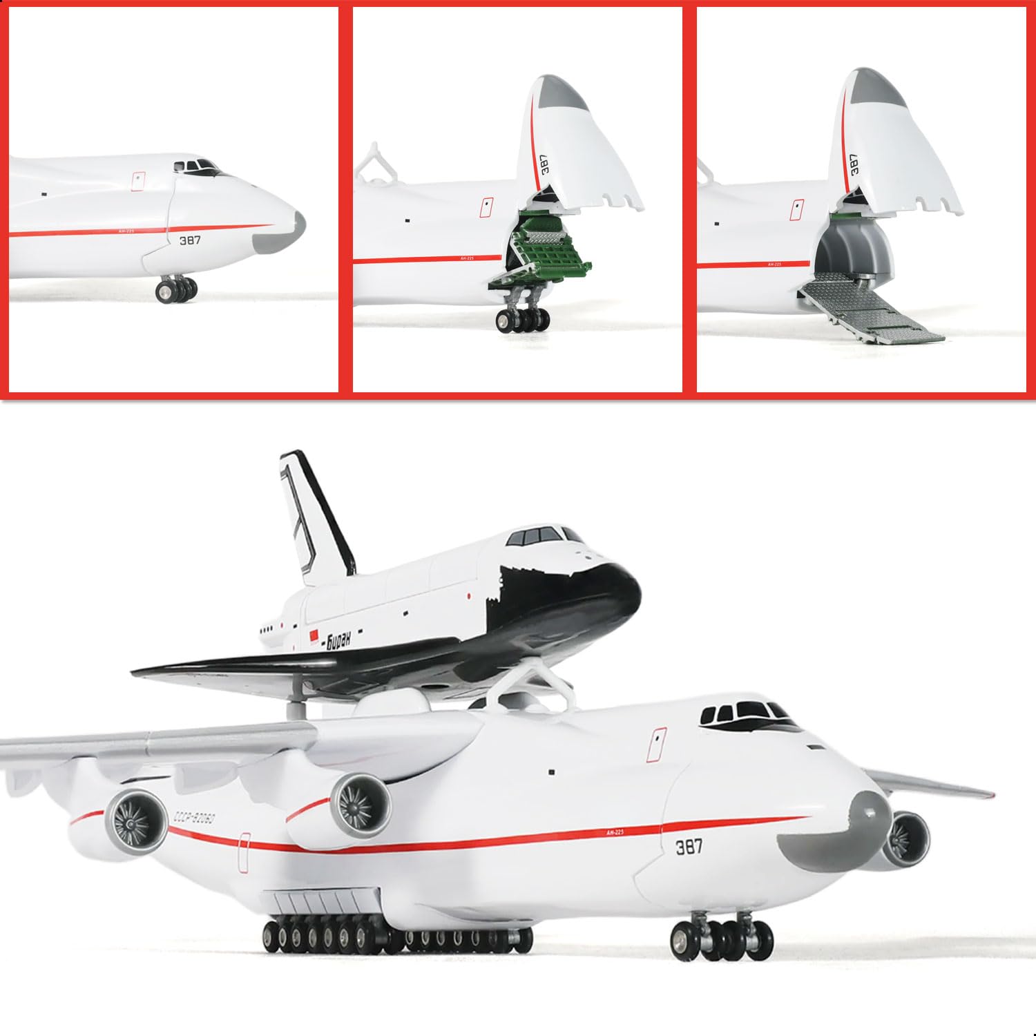 NUOTIE Antonov AN-225 Mriya 1:200 Escala 1:200 Kit de aeronave de