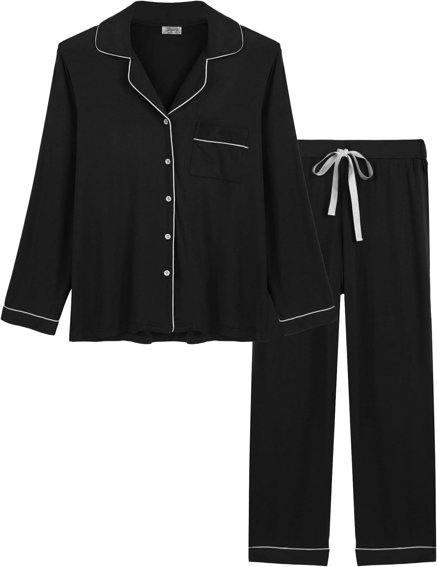 Joyaria Womens Button Down Pajama Sets Long Sleeve Pj Pants Set Sleepwear