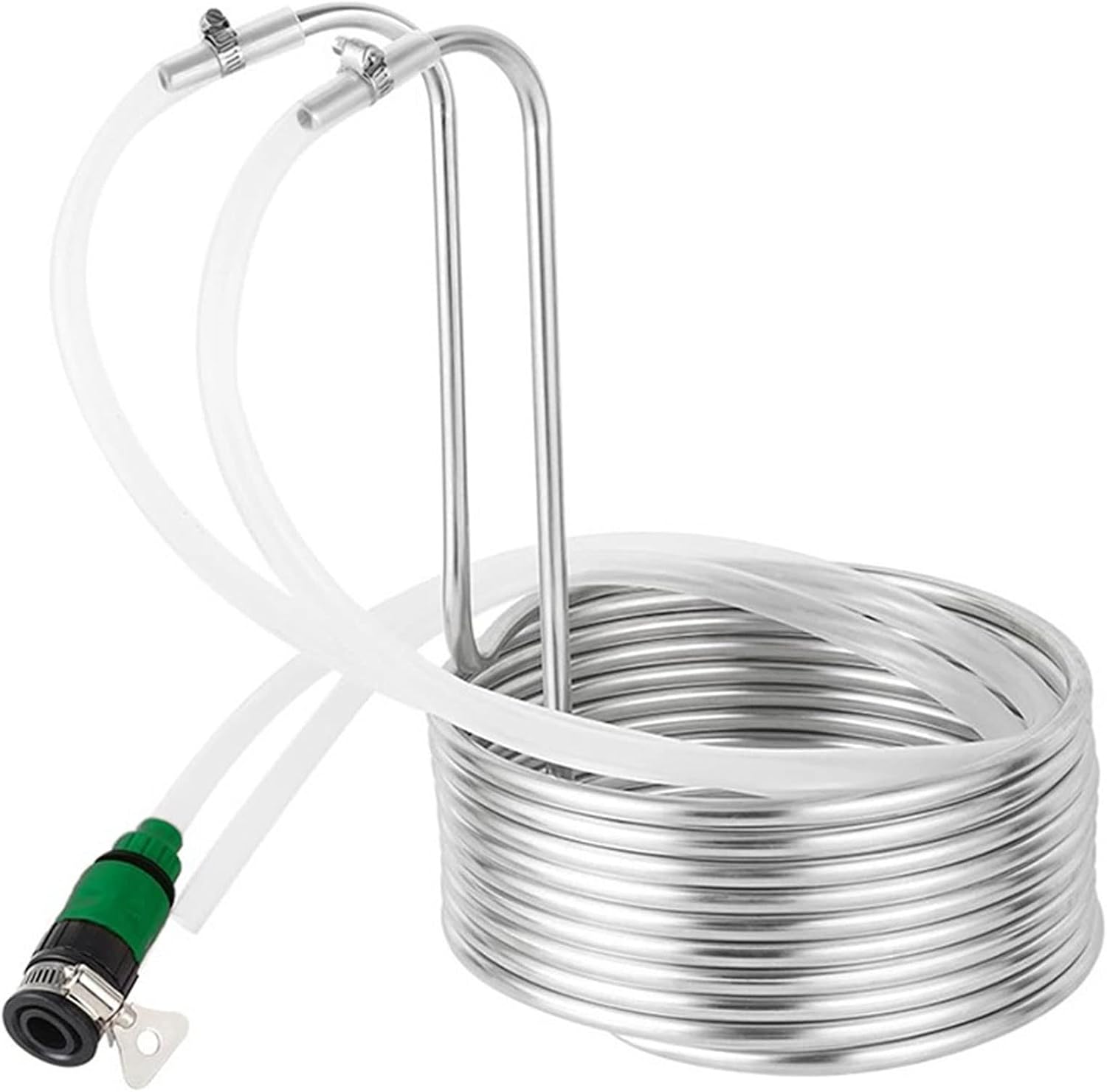 RZBHAB 3/8'' X 8M Immersion Cooler, Stainless Steel Beer