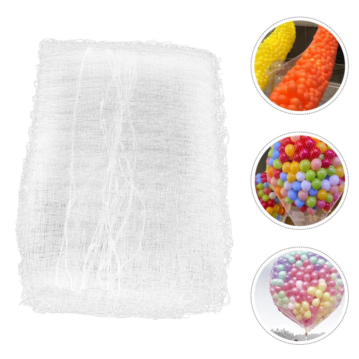 2 Satz Ballonstartnetze aus Weißem Pp mit Einfacher Handhabung und Sicherem Design für Hochzeit und Feierlichkeiten zur Sicheren Ballonfreigabe