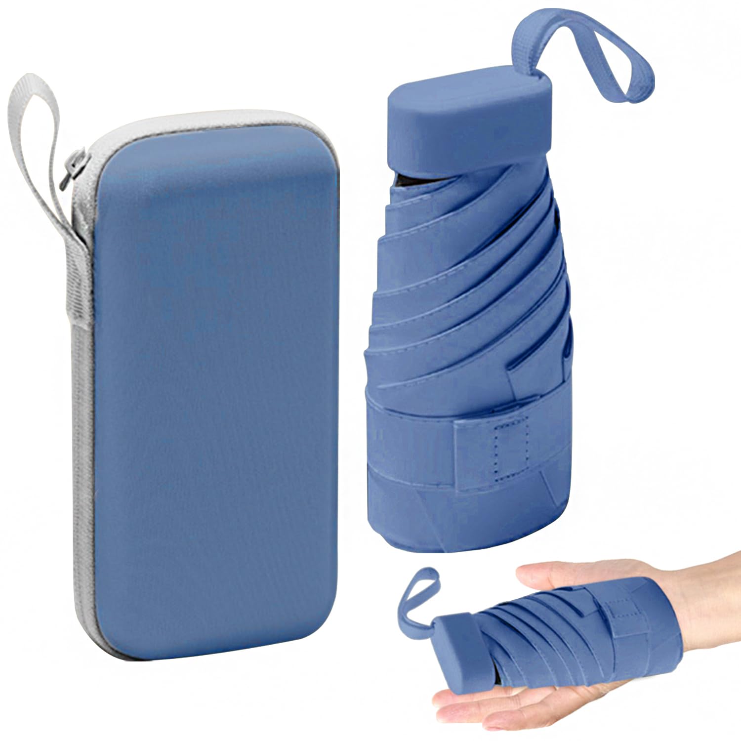 axbeeaxMini Umbrella, 6Ribs Compact Travel Umbrella Windproof Umbrella Lightweight Compact Umbrella for Women