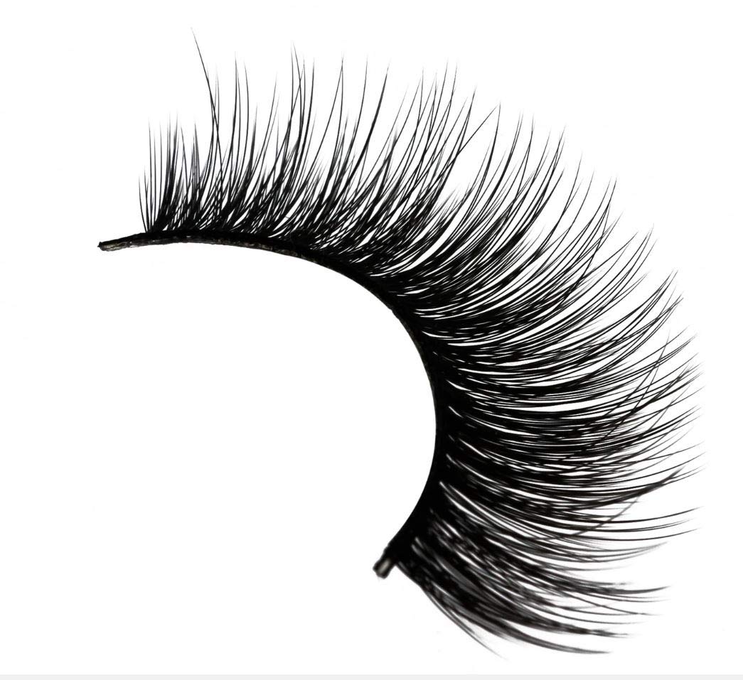 Amorus 3D Silk Mink Eyelash #34 (12 Pairs Multipack) Multi-layered 3D effect, Lightweight, Ultra-soft, Tapered-end