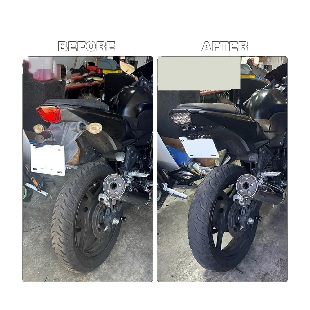 Trasera Luces Para Matrícula Trasera De Motocicleta, Luz