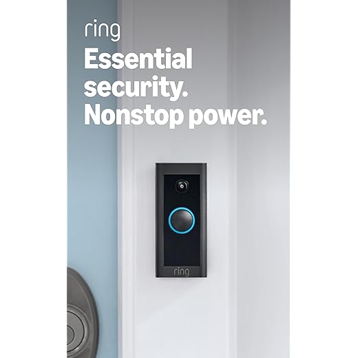 Ring Video Doorbell Wired – Convenient, essential features in a compact design, pair with Ring Chime to hear audio alerts in your home (existing doorbell wiring required) - 2021 release