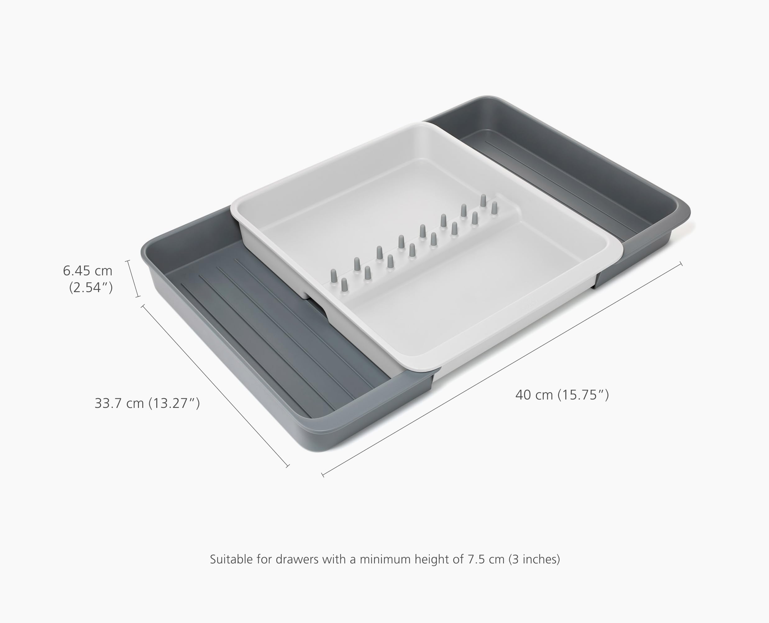 Joseph Joseph DrawerStore Vassoio Espandibile Porta Utensili e Accessori da Cucina, Plastica Riciclata