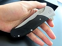 Vista 9 de Eafengrow Cuchillos de bolsillo tácticos Cuchillo de hoja G10 Mango de acero Rodamiento de bolas Cuchillo de camping al aire libre (EF5)