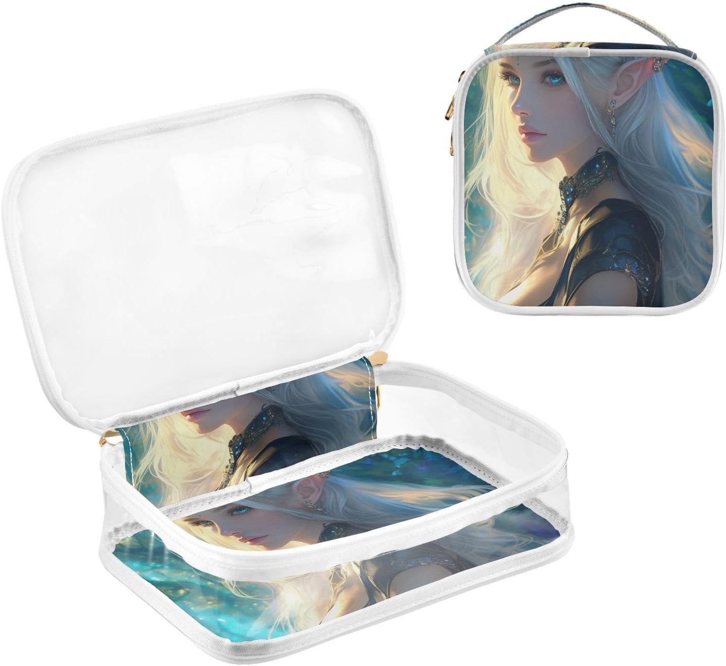 Beautiful Travel Toiletry Kit for Women Sexy Elf TSA Approved Multifunctional Makeup Organizer Shaving Kit for Men