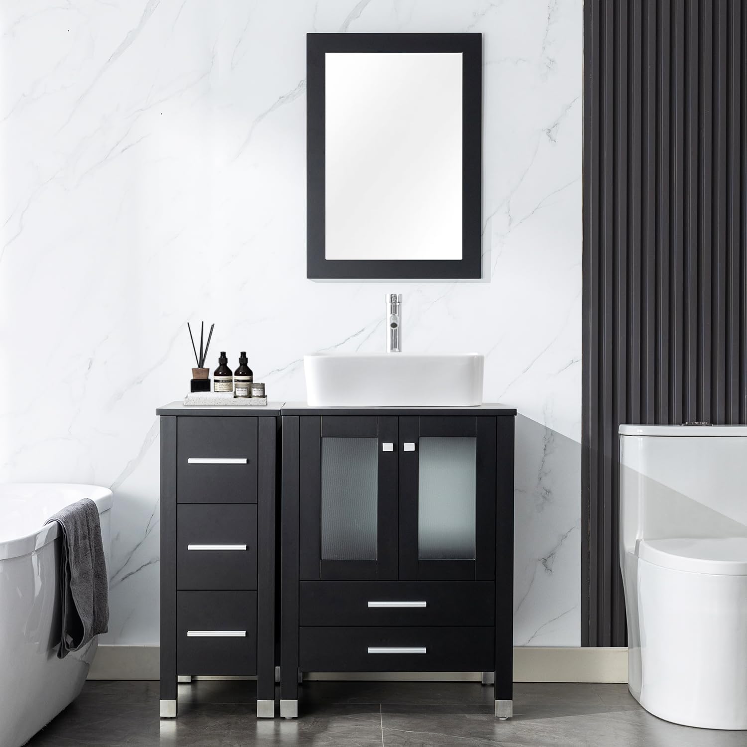 LUCKWIND 36" Bathroom Vanity and Sink Combos Elegant Series
