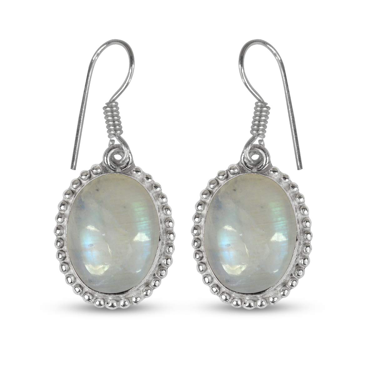 Reiki Crystal Products Rainbow Moonstone Earrings for Women and Girl Reiki Healing and Cryatal Healing Stone (Color: Off White) (B07C6VT7HY) Amazon Price History, Amazon Price Tracker