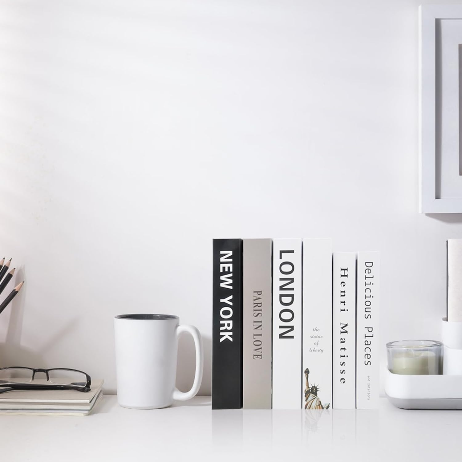 6 Pieces Decorative Books for Home Decor, Decorative Books, Decorative Books, Foldable Fake Books, Cardboard Box, Only Fake Books, Display Books for Coffee Table, Shelves, Decorative Books for Office image 5