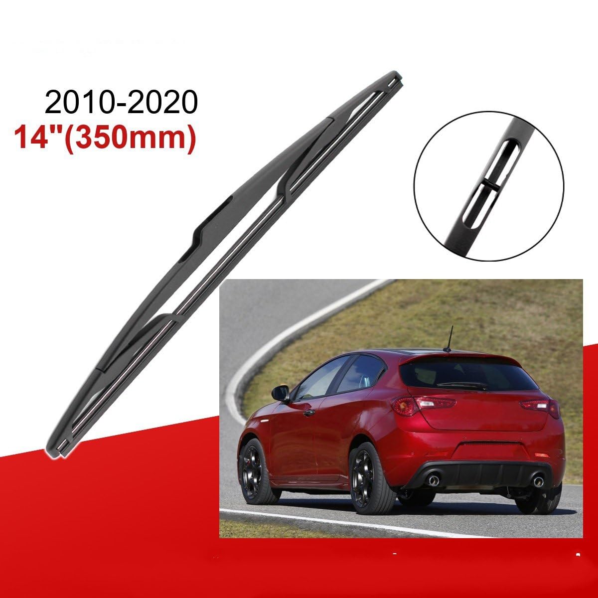 Spazzole Tergicristallo per Alfa Romeo per Giulietta 2010-2013 2014 2015 2016 2017 2018 2019 2020 24 "+ 18" + 14 "Anteriore Spazzole Tergicristallo Posteriori Spazzole Tergicristallo Auto