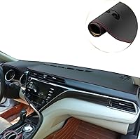 Vista 1 de Rifoda Alfombrilla para cubierta de tablero de Toyota Camry para Camry 2021, 2020, 2019, 2018, material de cuero, cubierta de parasol