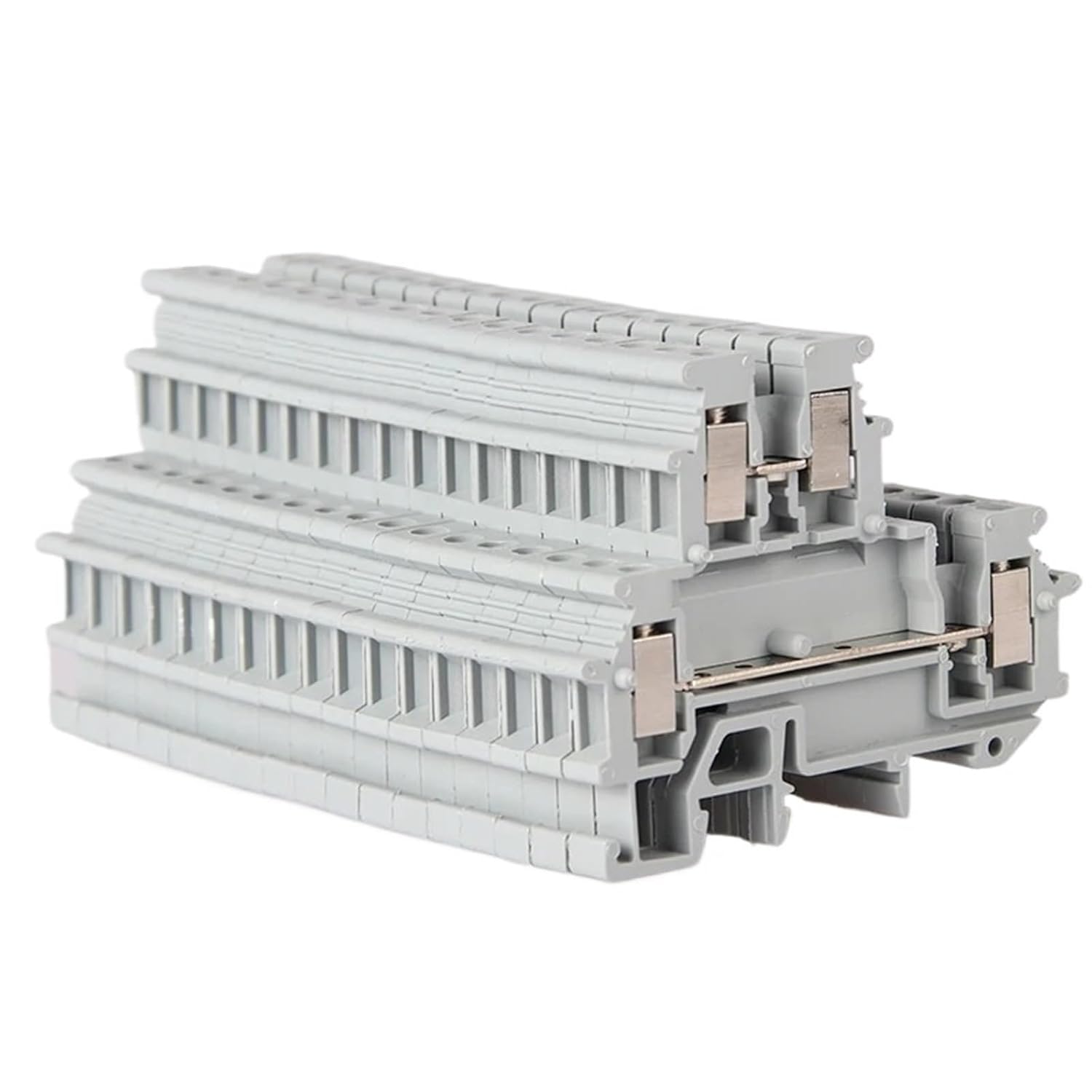 10pcs UKK2.5 Type 24A/500V MBKKB-2.5 Wiring Connector Modular Double-Layer Screw Super Thin Terminal Block MBKKB 2.5