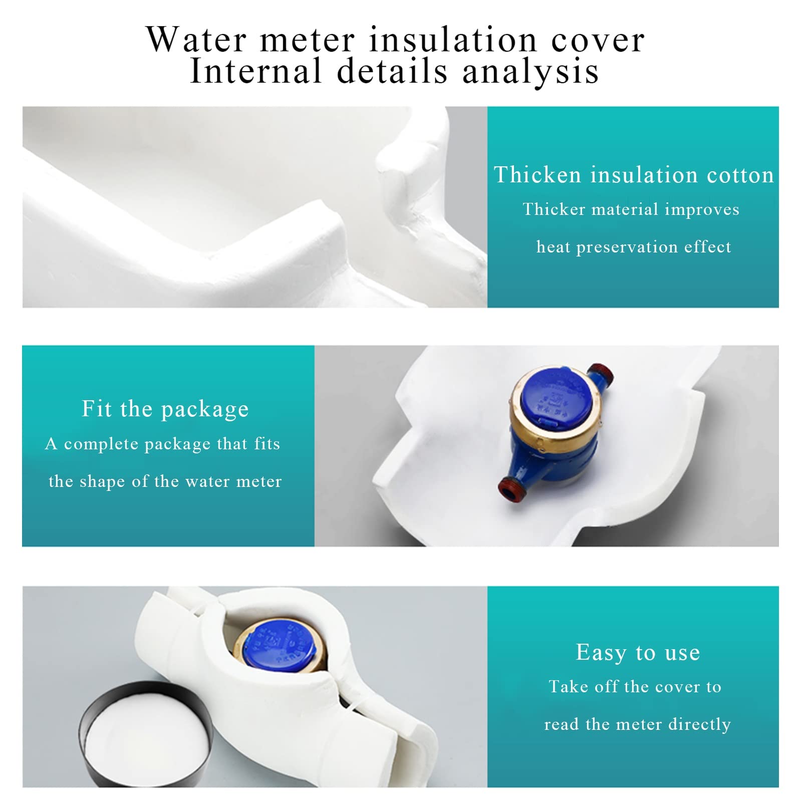 Isolamento Per Tubi Dell'Acqua Per Esterni Protezione Antigelo Isolamento Per Contatori Dell'Acqua Antigelo Copertura Isolante Per Tubi Per Edifici, Piazza