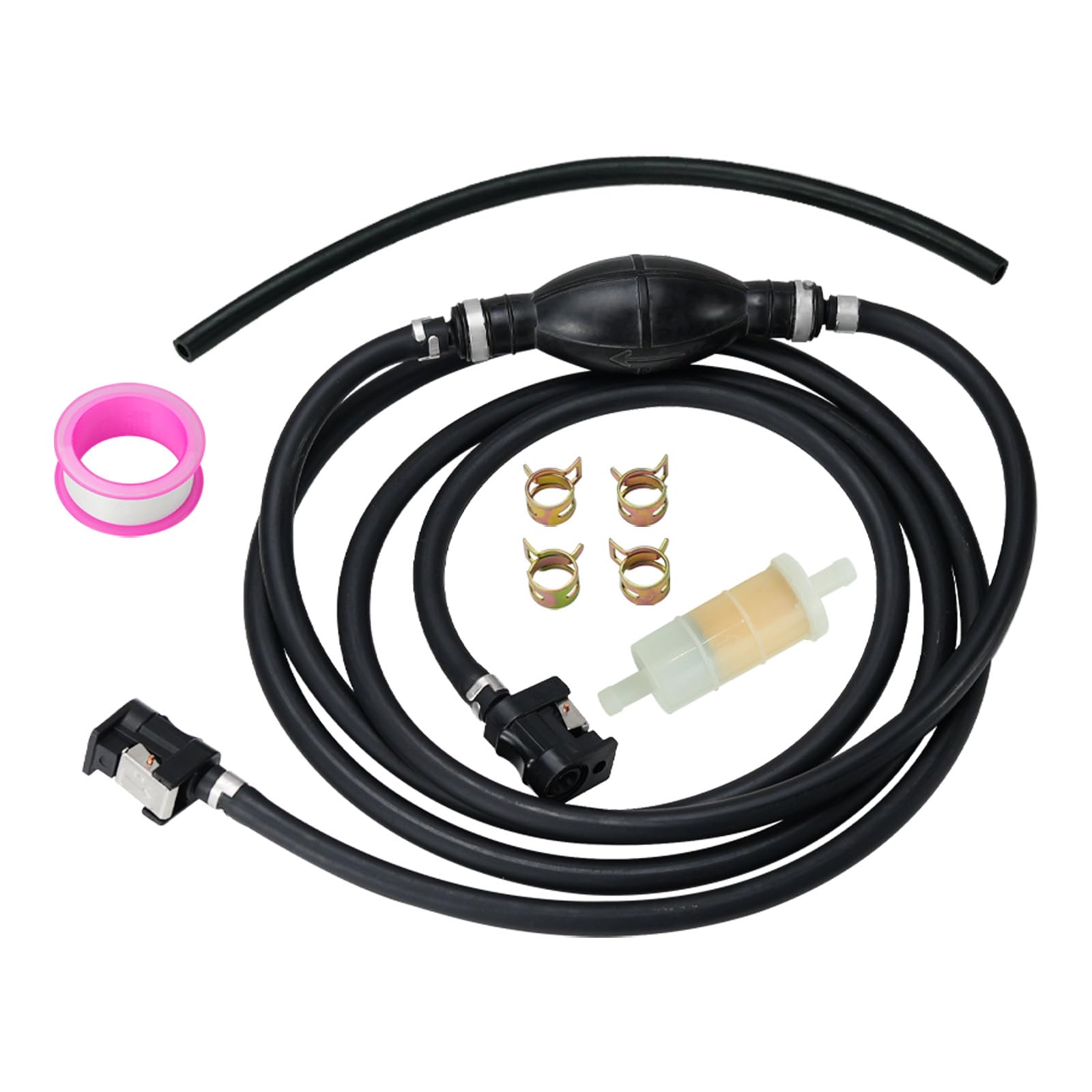 Photo 1 of 5/16" 10Ft Outboard Fuel Line Hose Kit for Ya-maha Marine Outboard