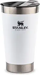 Stanley - Copo Térmico para Cerveja, 473ml, com Tampa, para Bebidas Quentes ou Frias, Polar