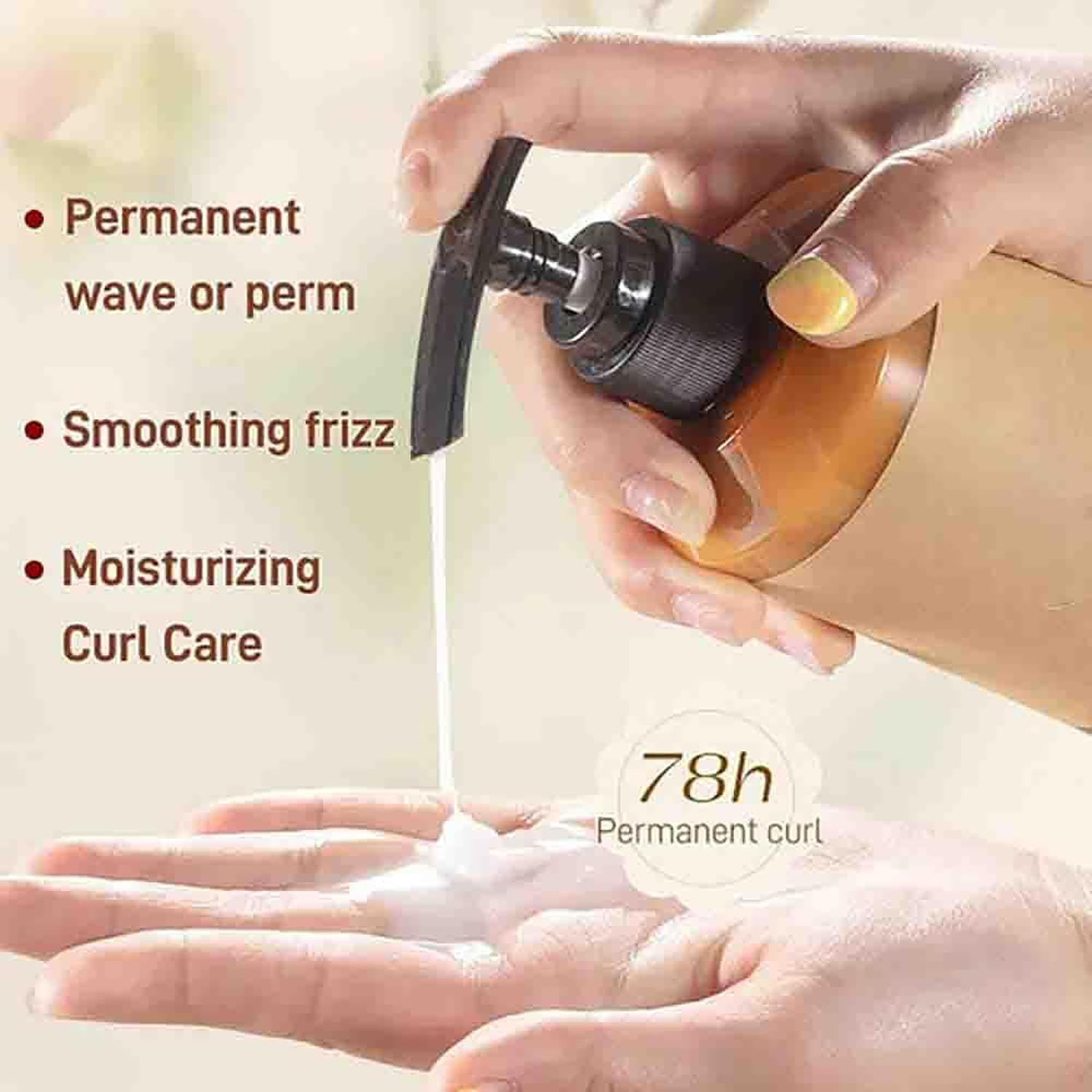 Shiren Zhuangshu Curly Hair, Elastina Para El Cabello, Long-Lasting Styling Marroquí Volumen Hidratante Elasticidad, Shiren Zhuangshu, Crema de Peinado Hidratante Marroquí, Brillo Anti-Frizz (1pcs)