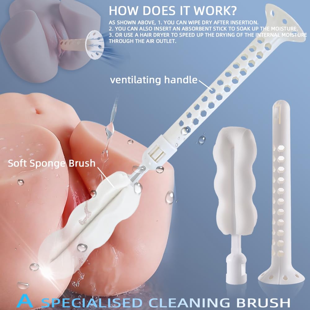 Amazon.com: Sex Toy Cleaner Care Kits for Sex Doll Cleaning Male  Masturbators, 7 Pcs Pocket Pussy Cleaner Reusable Drying Rod,Lube Lubricant  Applicator,Cleaning Brush ,10.8 Oz Bulb Douche Cleaning Maintenance Kit :  Health