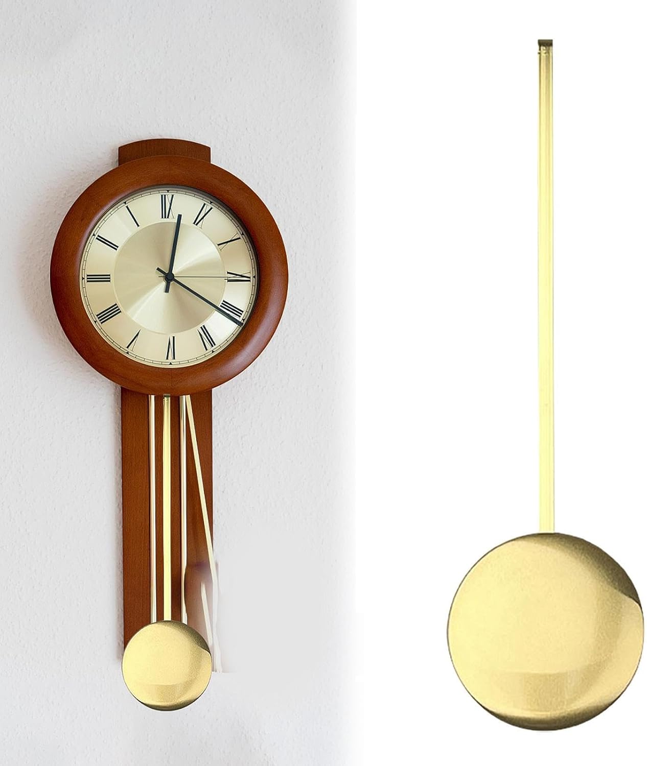 CALANDIS™ Clock Pendulum Gadget Retro Design Replacement for Home Wall Clock Dormitory 22cm