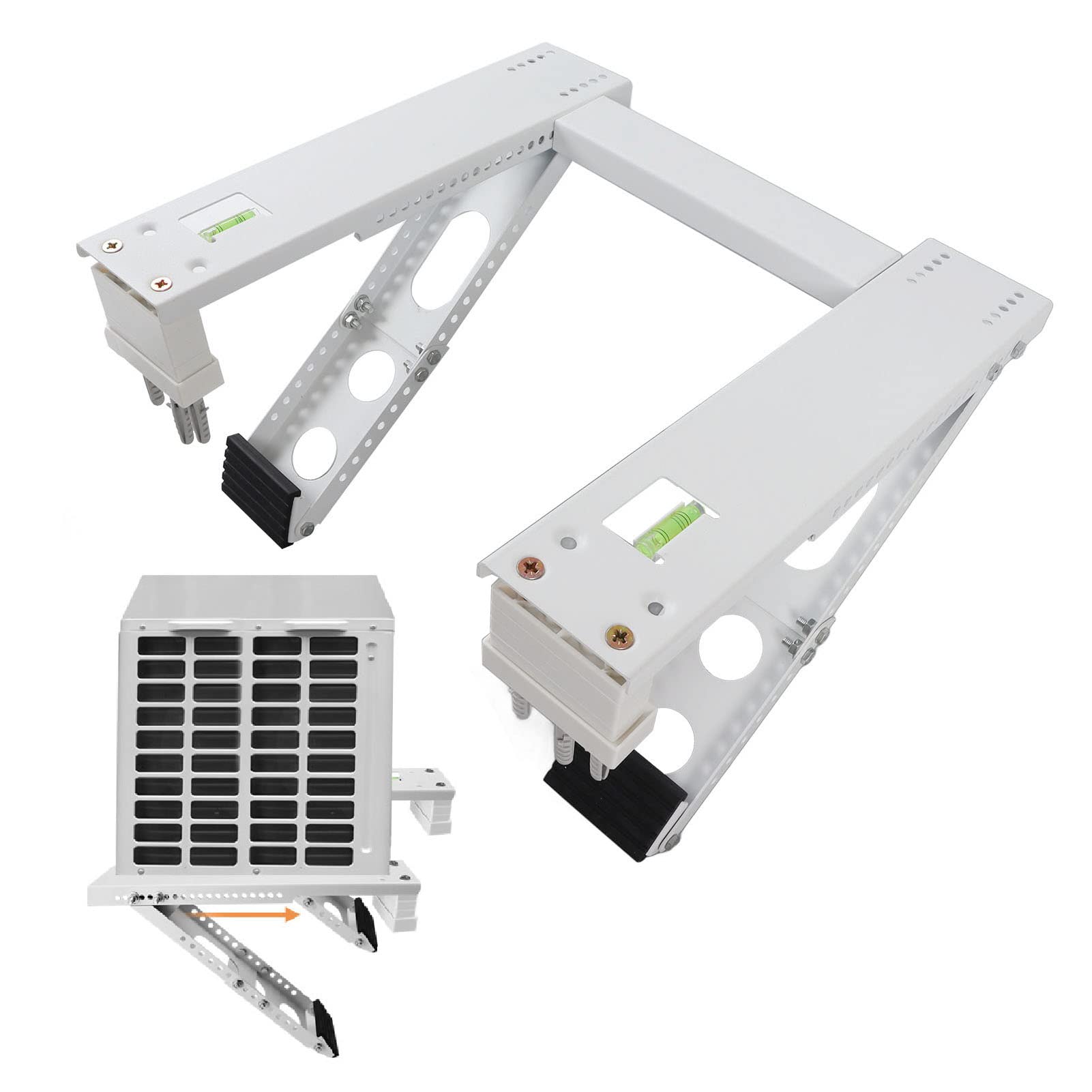 Soporte de Aire Acondicionado para Exteriores, Soporte Universal para Aire Acondicionado, Montaje en Pared de Acero Inoxidable, para Ventana de CA para Exteriores