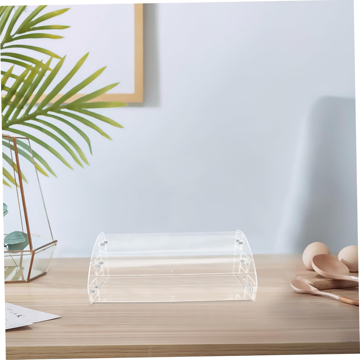 Clear Display Riser Organizer Perfume and Cupcake Stand Versatile Storage for Cosmetics Desserts and Desktop Decor for Home Stores