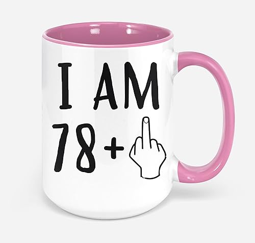 I Am 78 Plus 1 divertido regalo de cumpleaños 79 para mujeres y hombres que cumplen 79 años de edad, taza de café, idea de fiesta de broma como una
