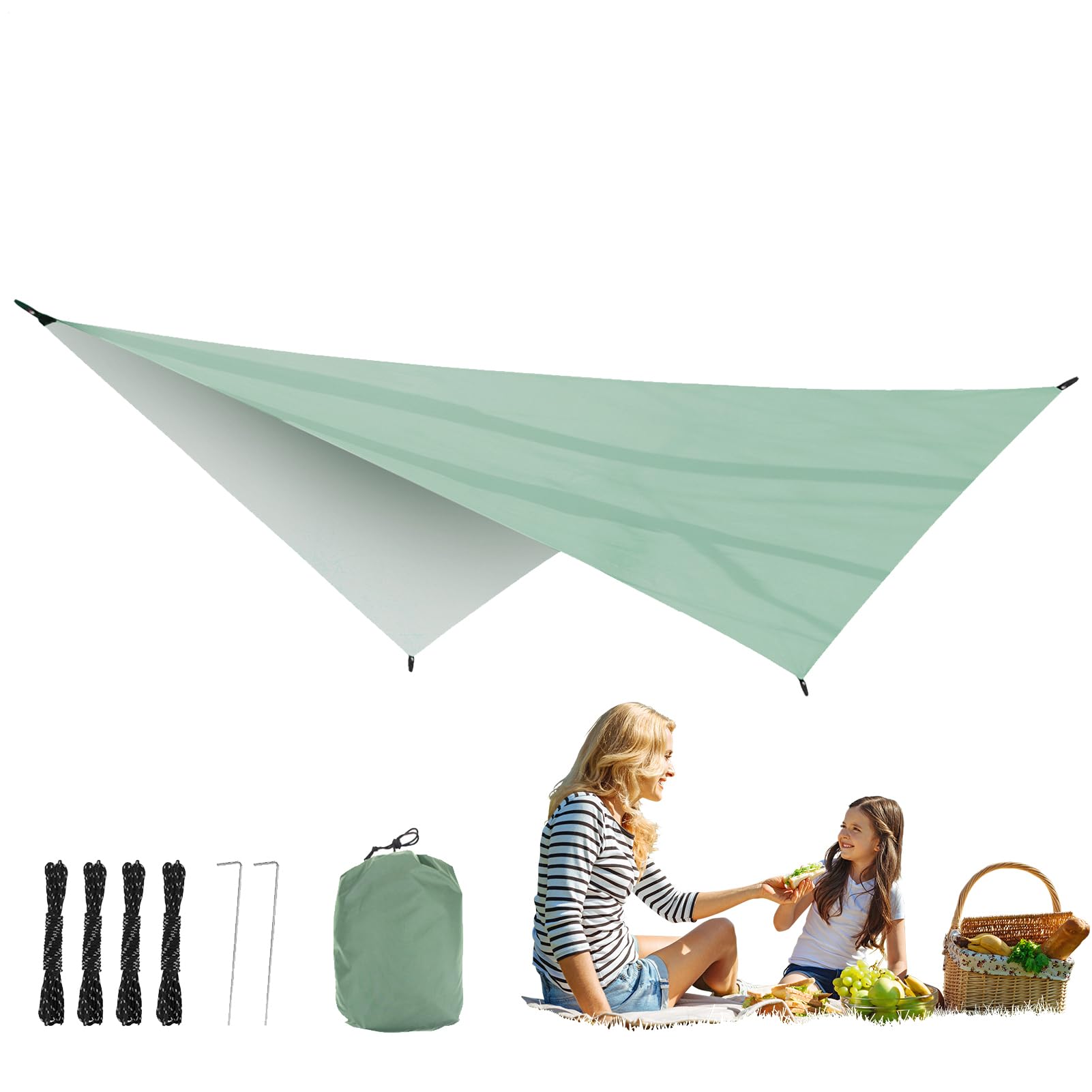 Tente de plage anti-UV avec voile solaire pour grand jardin