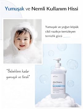 PASSION & BEYOND ATO Repair All-in-One Wash 1L Seramid Panthenol Hassas Cilt Temizleyici Duş Jeli