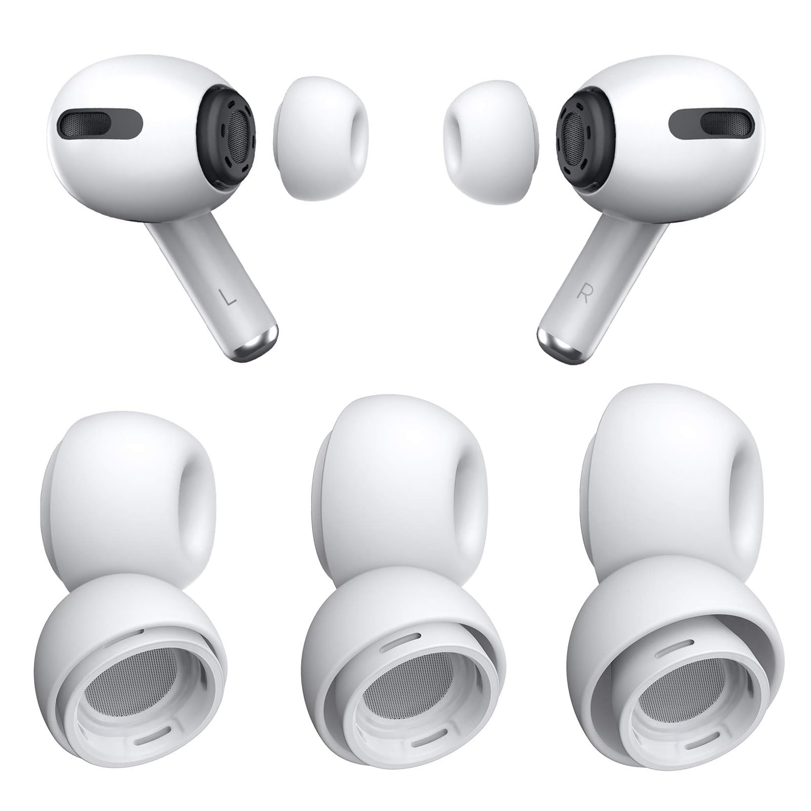 3 Pairs] Replacement Ear Tips for Airpods Pro/Airpods Pro 2