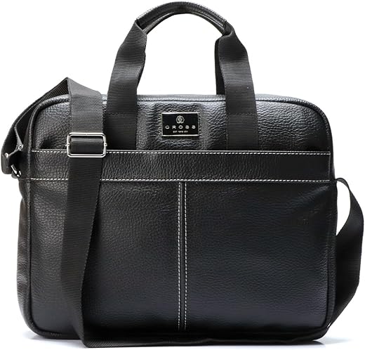 Cross Mens Black Rozano Style Shoulder Side Laptop bag