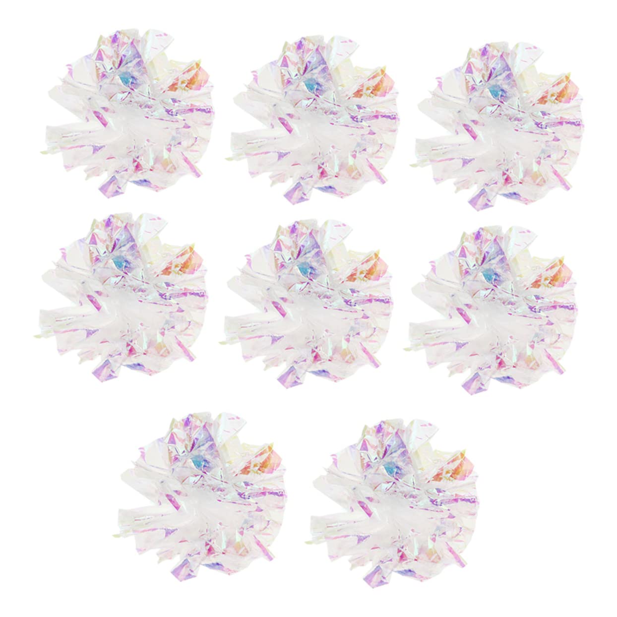 Toddmomy 8pcs Crinkle Ball for Cats Lightweight Pet Interactive Sound Balls Random Colors Engaging and Durable