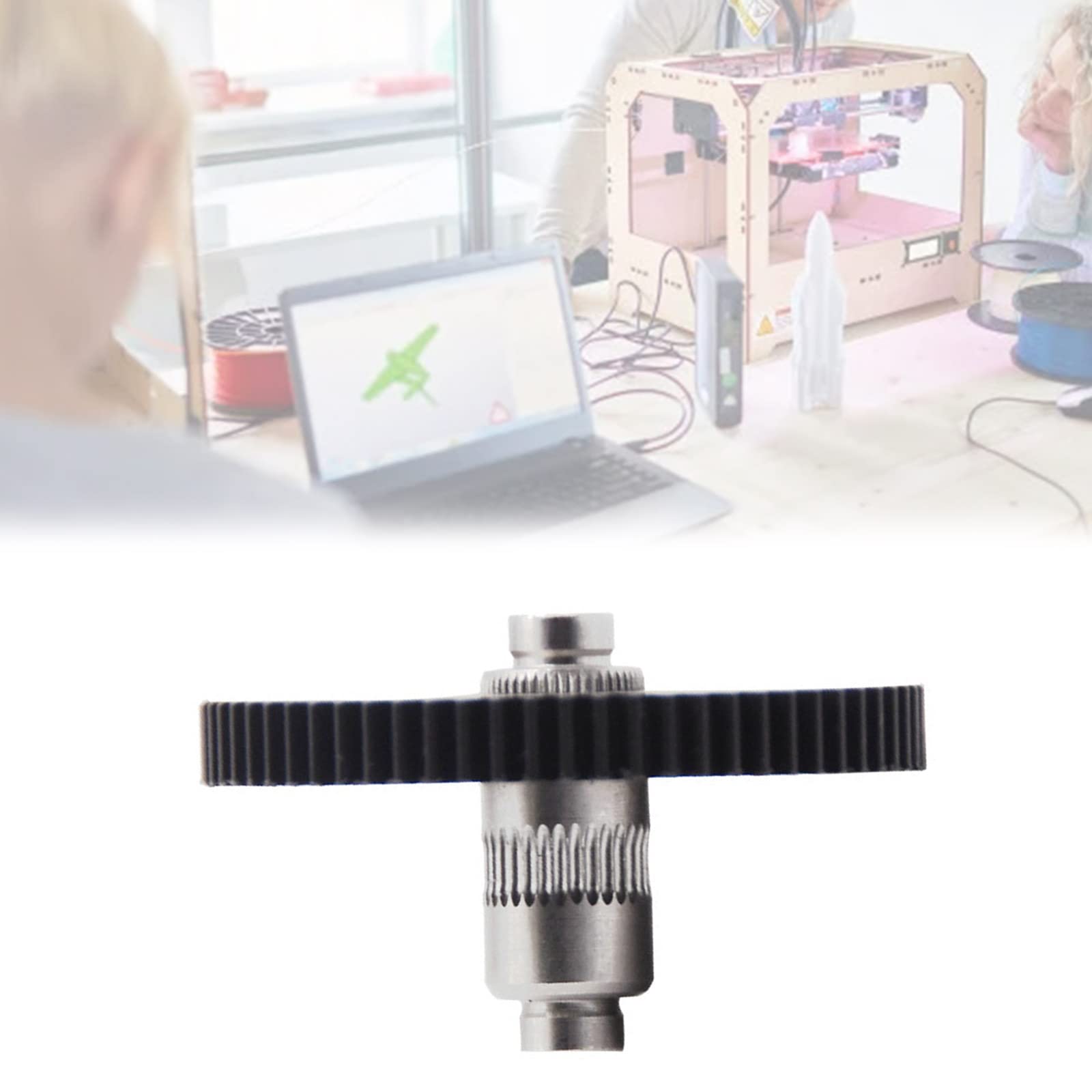 CHENZILIN Extruder Gear Upgraded Extruder Idler Arm with 66 Teeth Stainless Steel Extruder Feeder Gear for Extruder