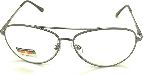 Miniatura 2 de Multi 3 Power Focus gafas de lectura progresiva aviador sin línea claro lente piloto estilo