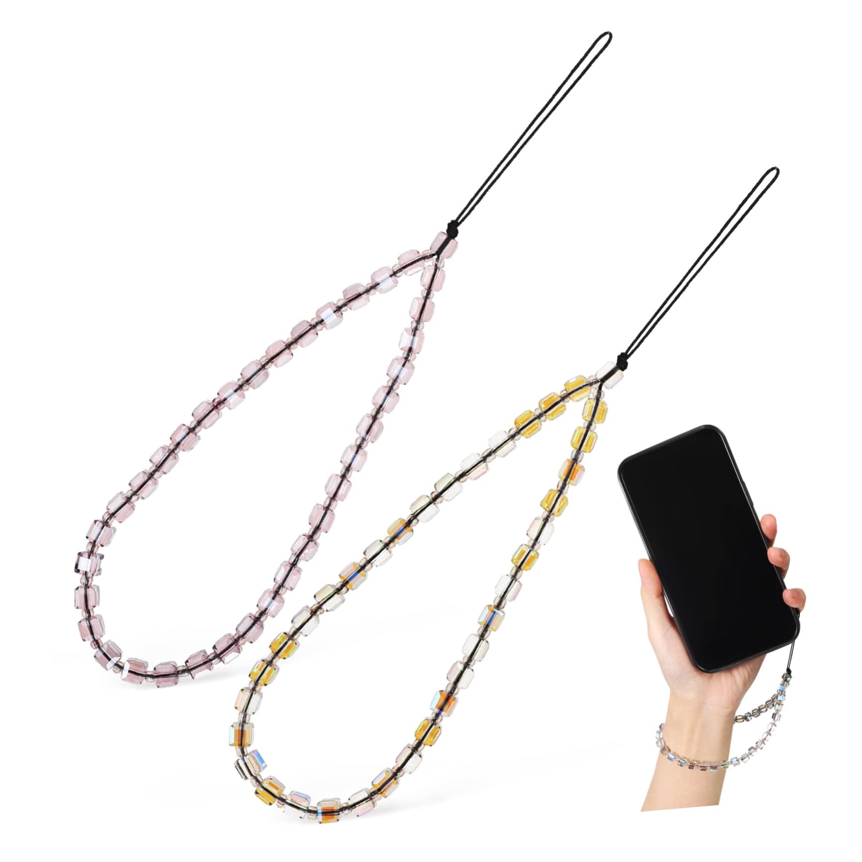 Lurrose Cuerda De Teléfono Móvil Con Cadena De Cristal Artificial Pack De Accesorios Y Decorativos Mujeres Y Niñas