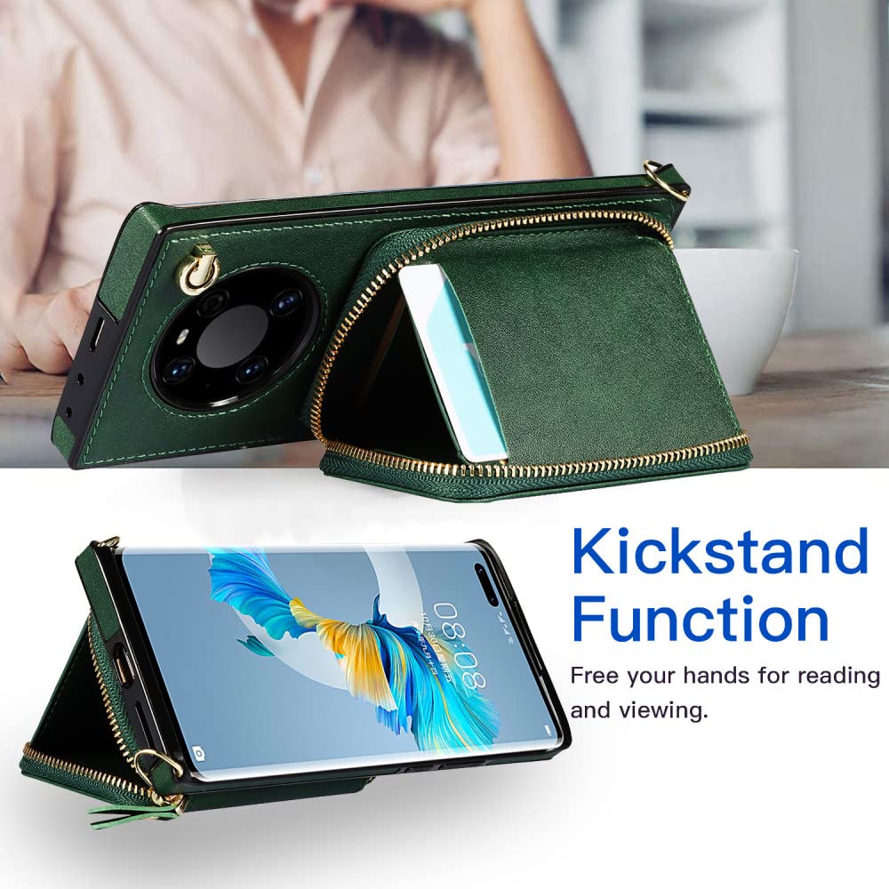 Portafoglio Custodia In Pelle Con Vibrazione Magnetica Per - Foto 7