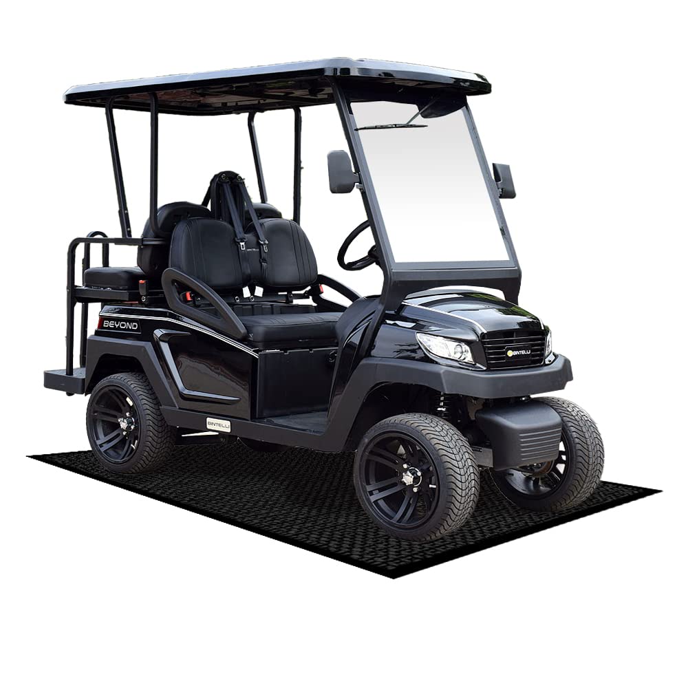 Club Clean 5x8 ft Premium Garage Floor Mat – Heavy-Duty Oil Spill Absorbent, Waterproof Anti-Slip Cut-to-Fit Thickened Floor Mat for Golf Carts, Mowers, Motorcycles, ATVs & UTVs