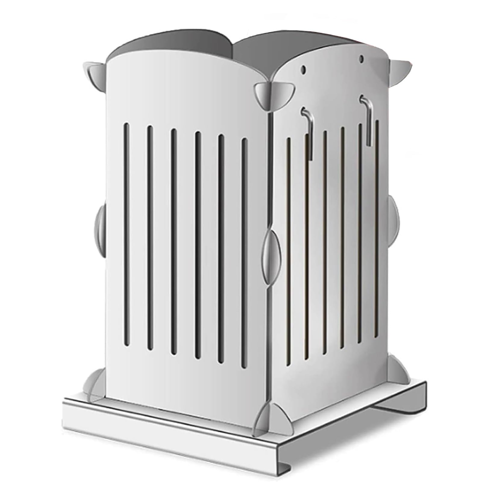 Kebab Maker Box, 49 otworów do szaszłyków ze 100 patyczkami, regulowana długość 4-10 cm, idealna do grillowania, biwakowania i grillowania na świeżym powietrzu
