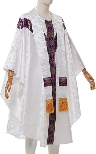 Miniatura 4 de FAD-4U Sacerdote Católico Celebrante Casulla Iglesia Clero Vestiduras Túnica