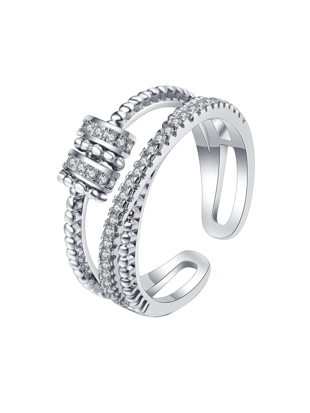 Yellow Chimes Rings for Women and Girls Silver Ring | Adjustable Crystal Rings Silver Toned Finger Ring for Women | Birthday Gifts For Women Valentine Gift for Girls (B0B1VDF87F) Amazon Price History, Amazon Price Tracker
