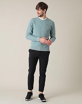 Amazon | [トラヴィスマシュー] メンズ クルーネックニット (ケーブル
