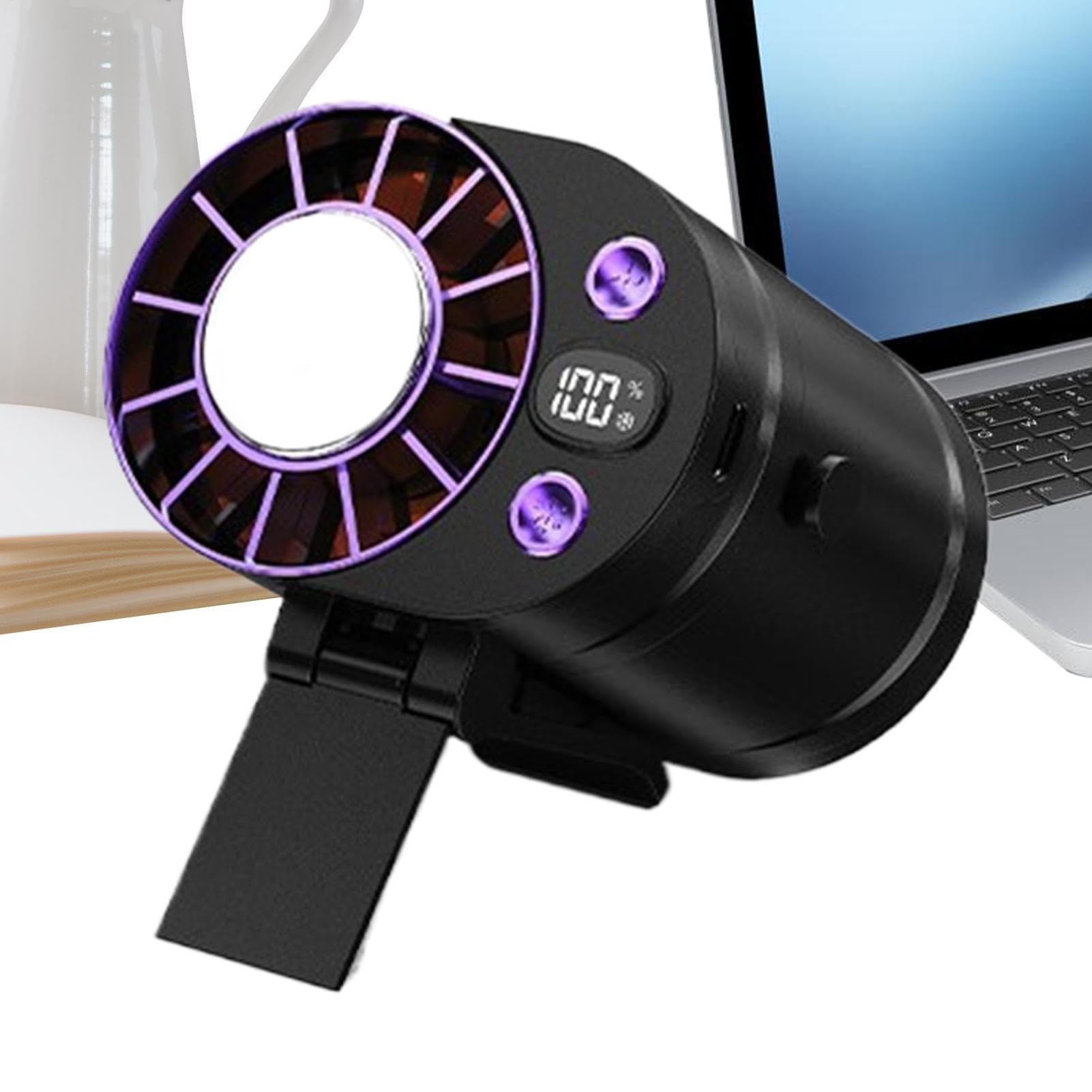 Ventilateur portable à clipser avec écran pour ne plus souffrir de la chaleur au bureau