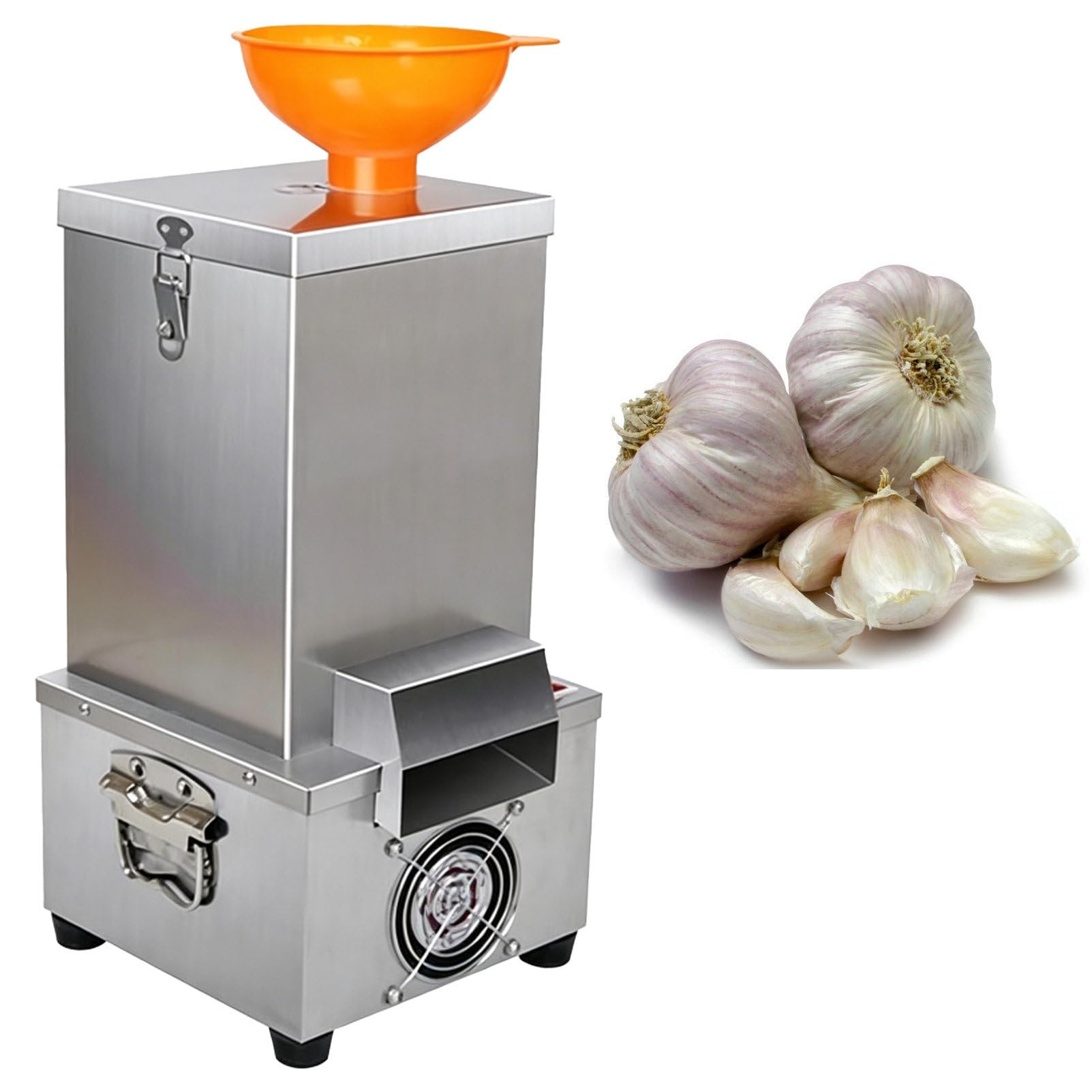 YXYLJOZ Electric Garlic Peeling Machine, 25KG/H Commercial Whole Garlic Peeler, Garlic Peeler Separator, with Hopper, for Restaurants and Home