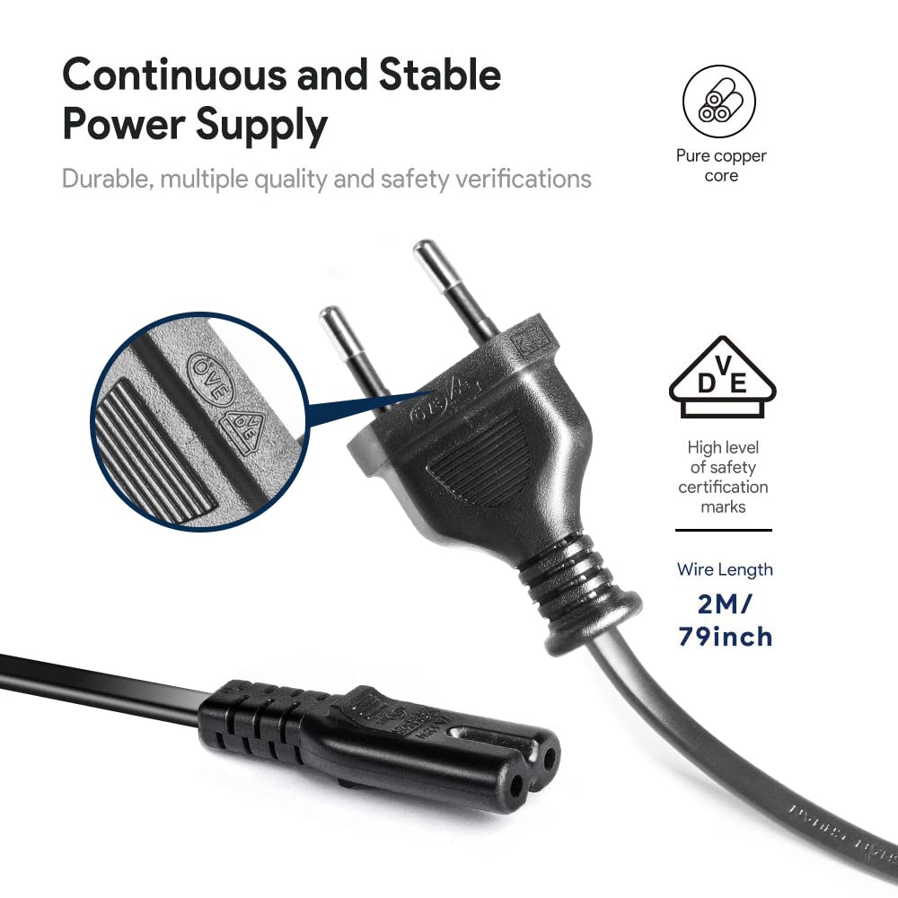KFD Netzteil Ersatzkabel Ladegerät für Waeco CF-18 Kompressor 230V Adapter 14,5V 6A Anschlußkabel